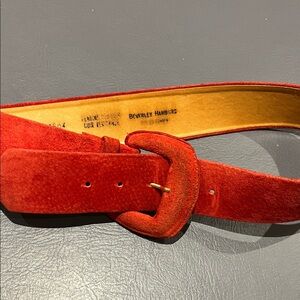 Red Suede Belt